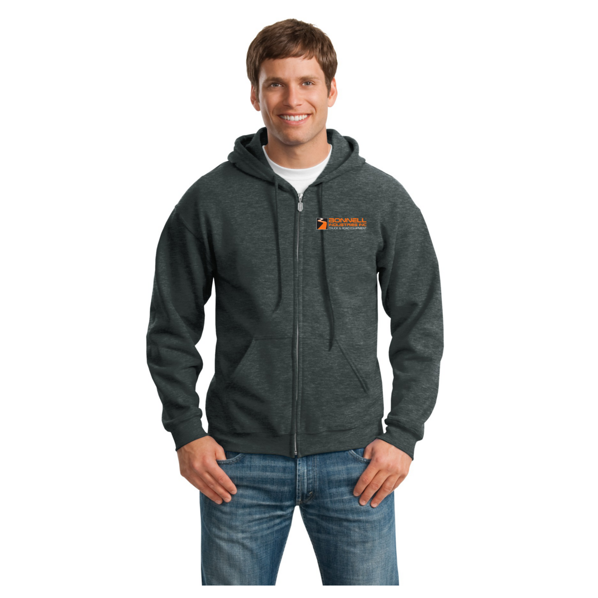 Gildan - Heavy Blend Full-Zip Hooded Sweatshirt. 18600