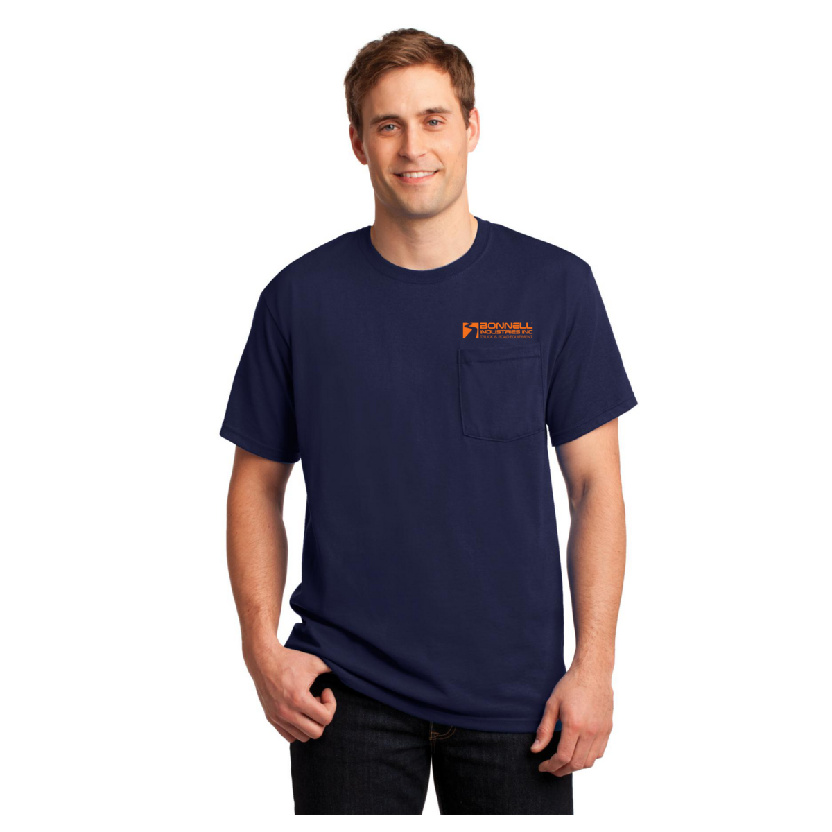 Gildan - Ultra Cotton 100% US Cotton Long Sleeve T-Shirt with Pocket. 2410