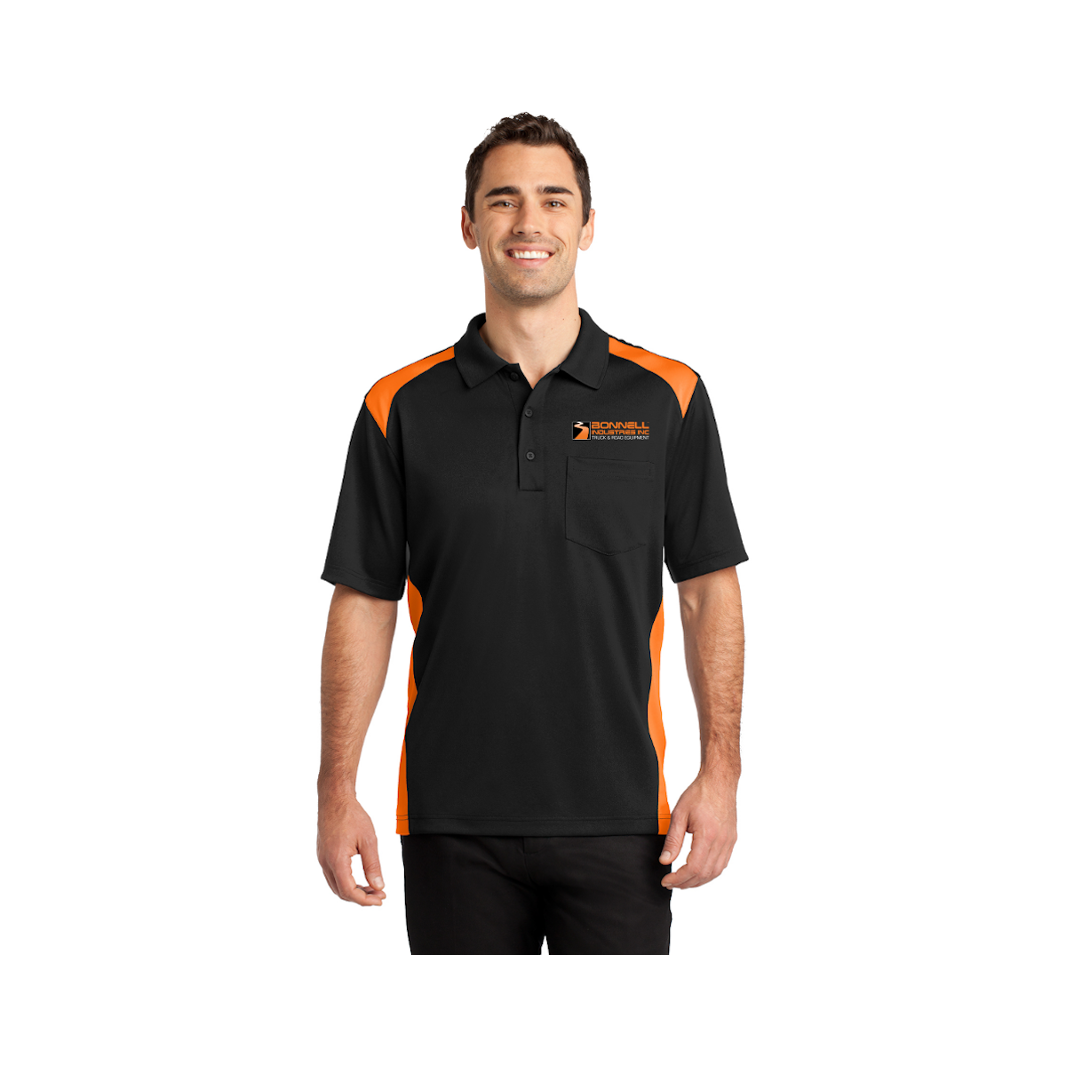 CornerStone Select Snag-Proof Two Way Colorblock Pocket Polo. CS416
