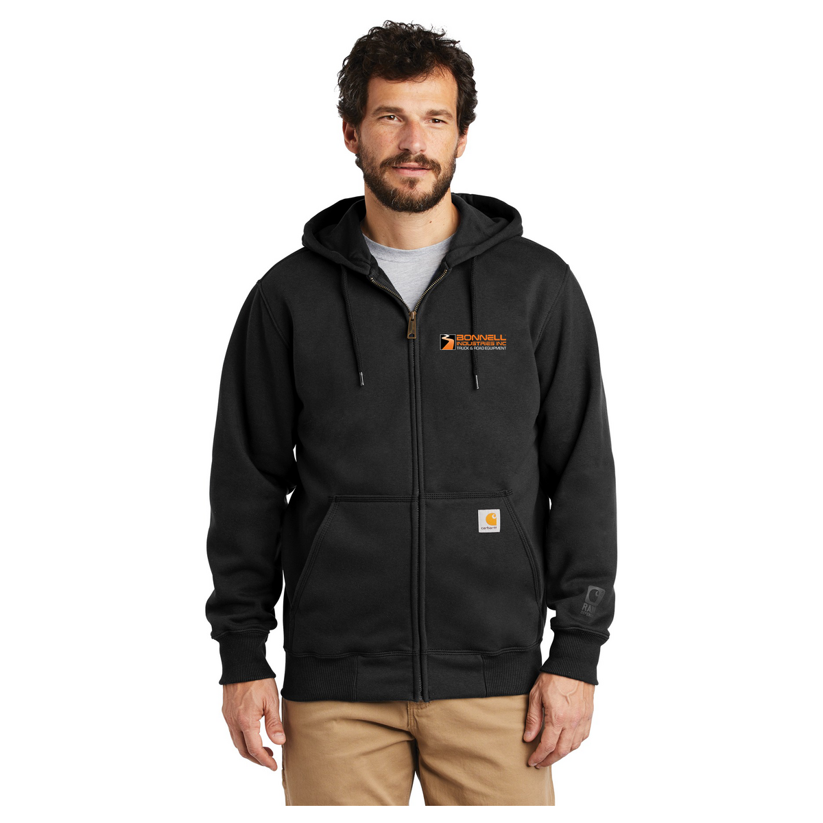 Carhartt Rain Defender Paxton Heavyweight Hooded Zip-Front Sweatshirt. CT100614