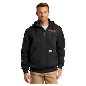 Carhartt Rain Defender Paxton Heavyweight Hooded Zip Mock Sweatshirt. CT100617