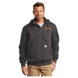 Carhartt Rain Defender Paxton Heavyweight Hooded Zip Mock Sweatshirt. CT100617