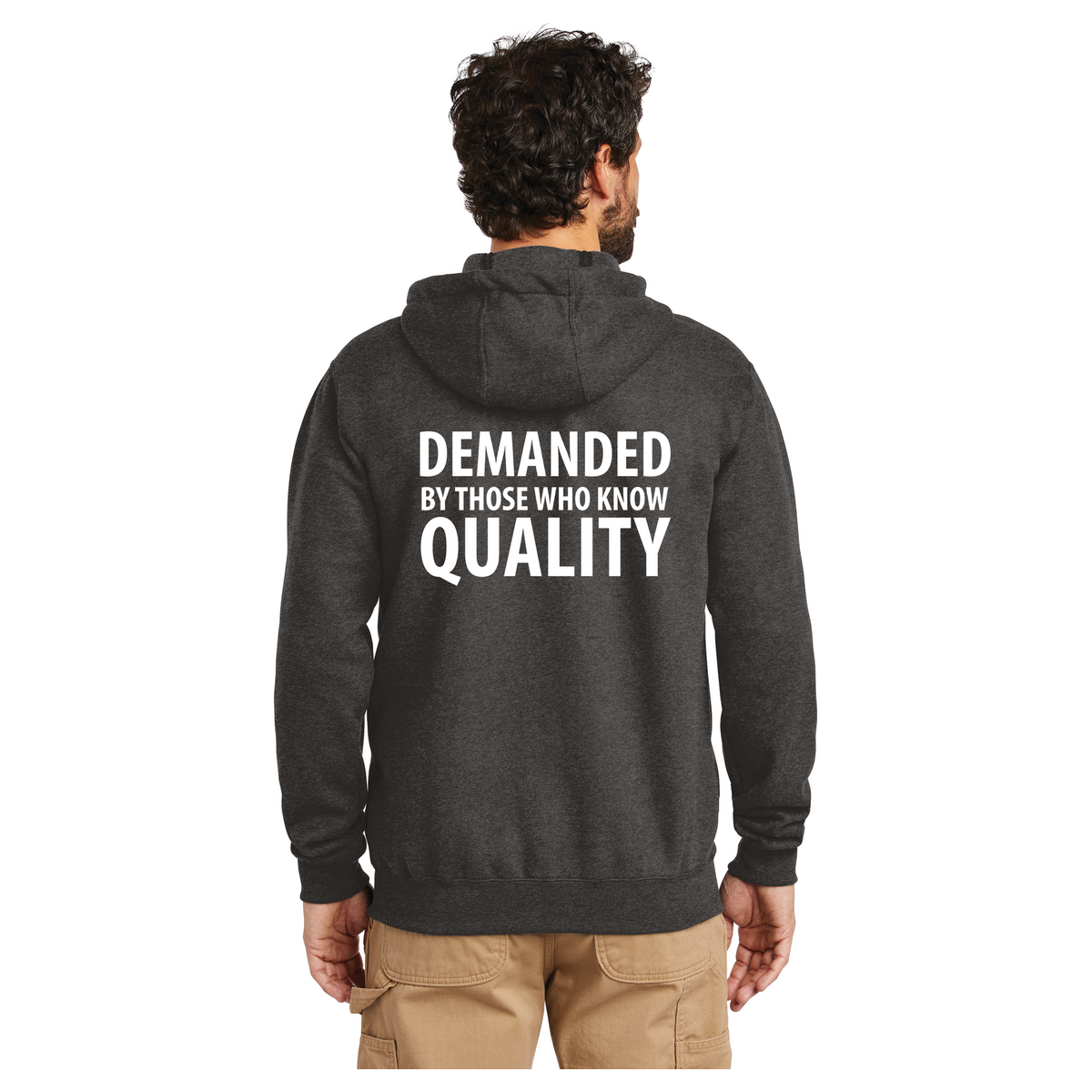 Carhartt Midweight Hooded Zip-Front Sweatshirt. CTK122 - Image 2