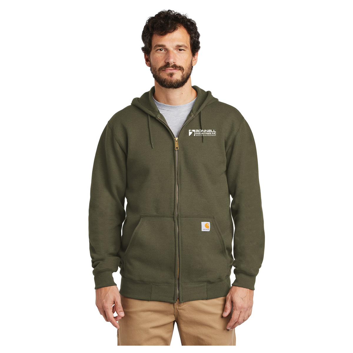 Carhartt Midweight Hooded Zip-Front Sweatshirt. CTK122
