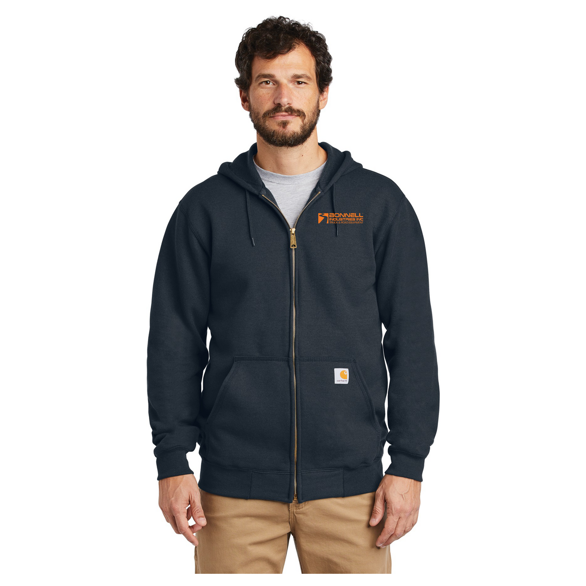 Carhartt Midweight Hooded Zip-Front Sweatshirt. CTK122