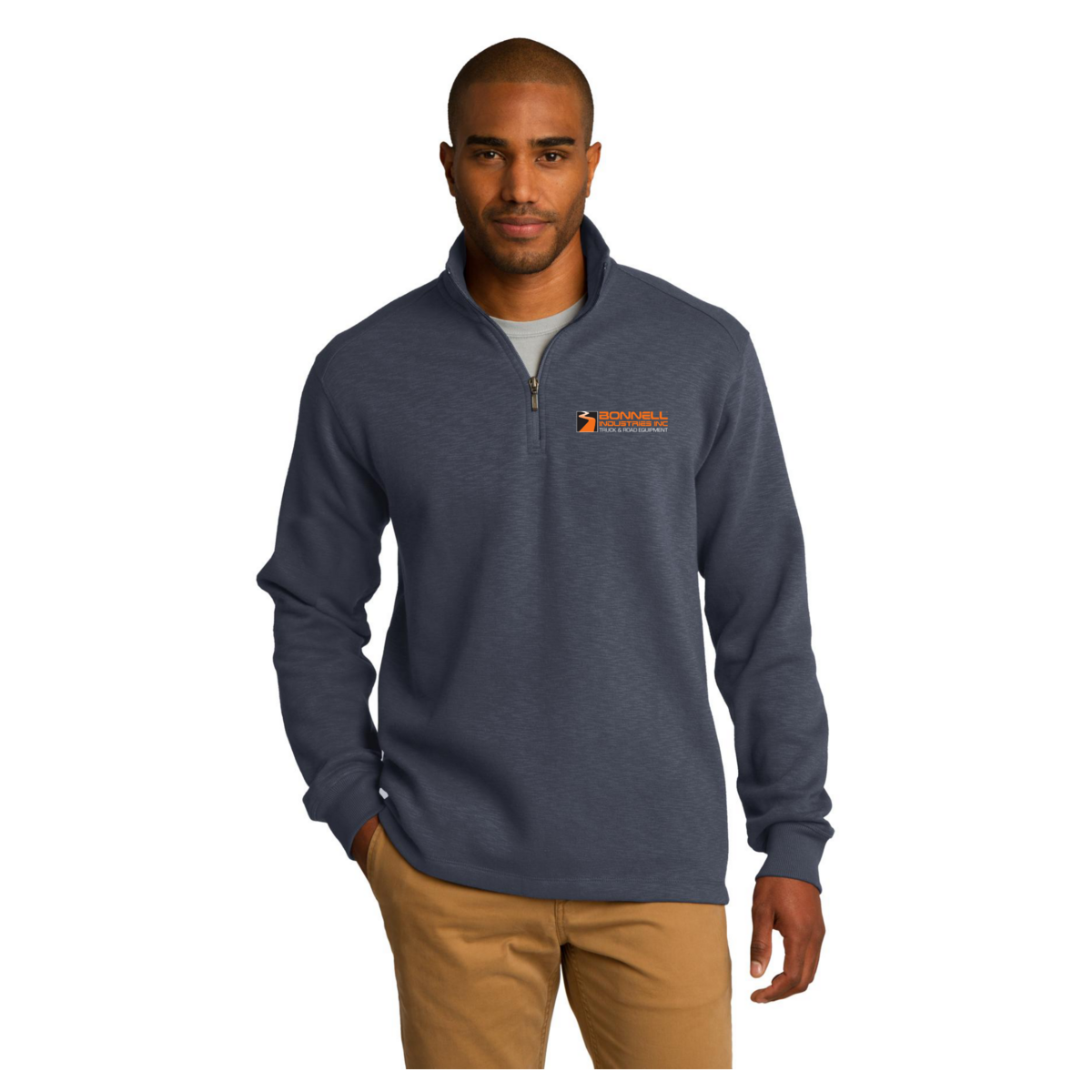 Port Authority Slub Fleece 1/4-Zip Pullover. F295