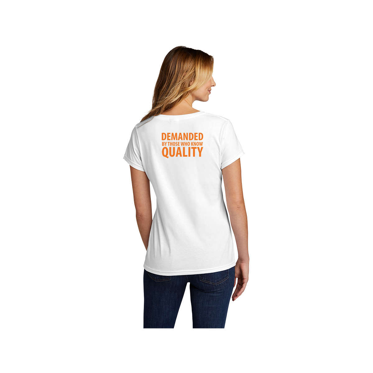 Port & Co Women's Tri-Blend V-Neck Tee. LPC330V - Image 2