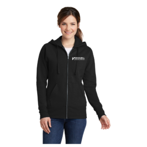 Port & Co Women's Core Fleece Full-Zip Hooded Sweatshirt. LPC78ZH