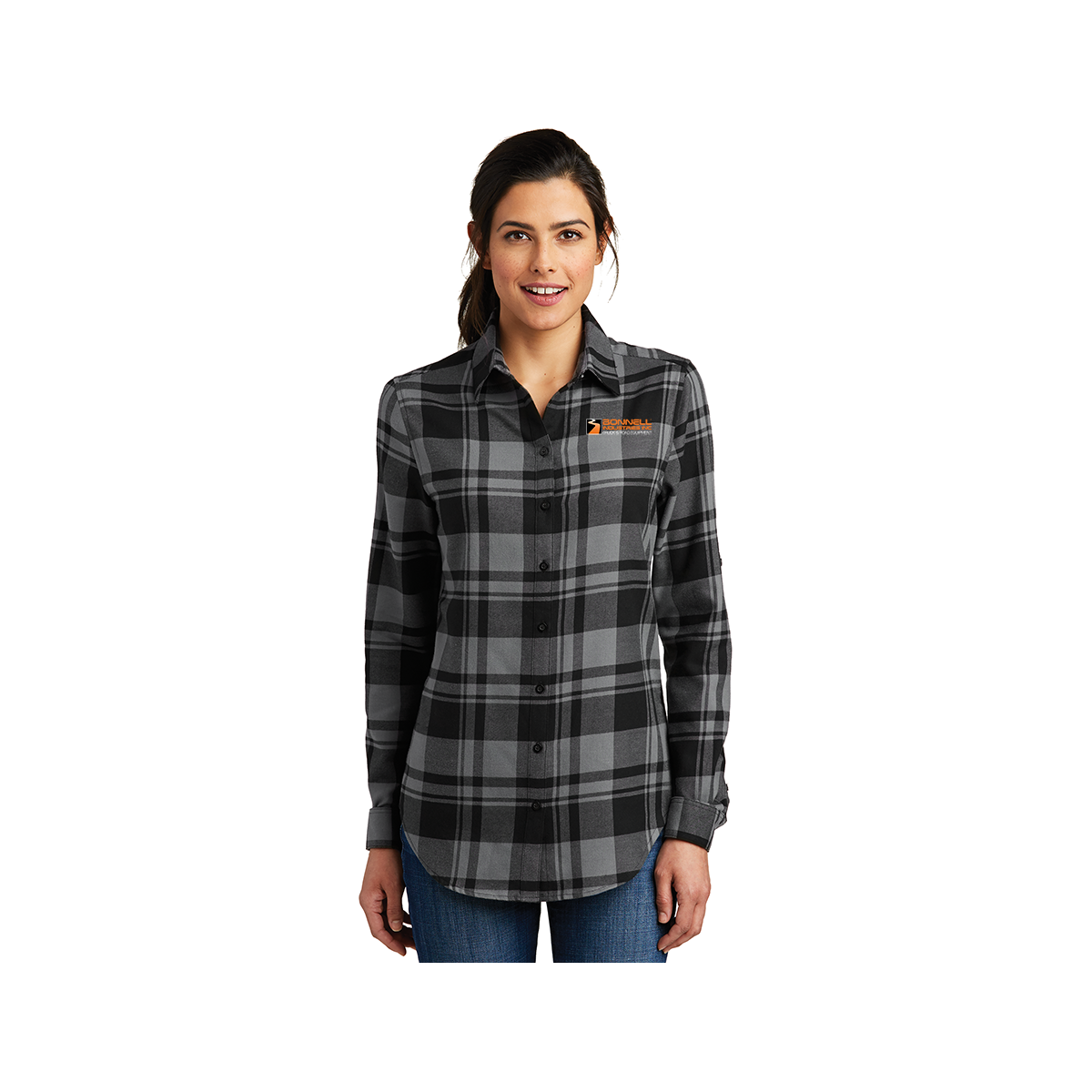 Port Authority Women's Plaid Flannel Tunic . LW668