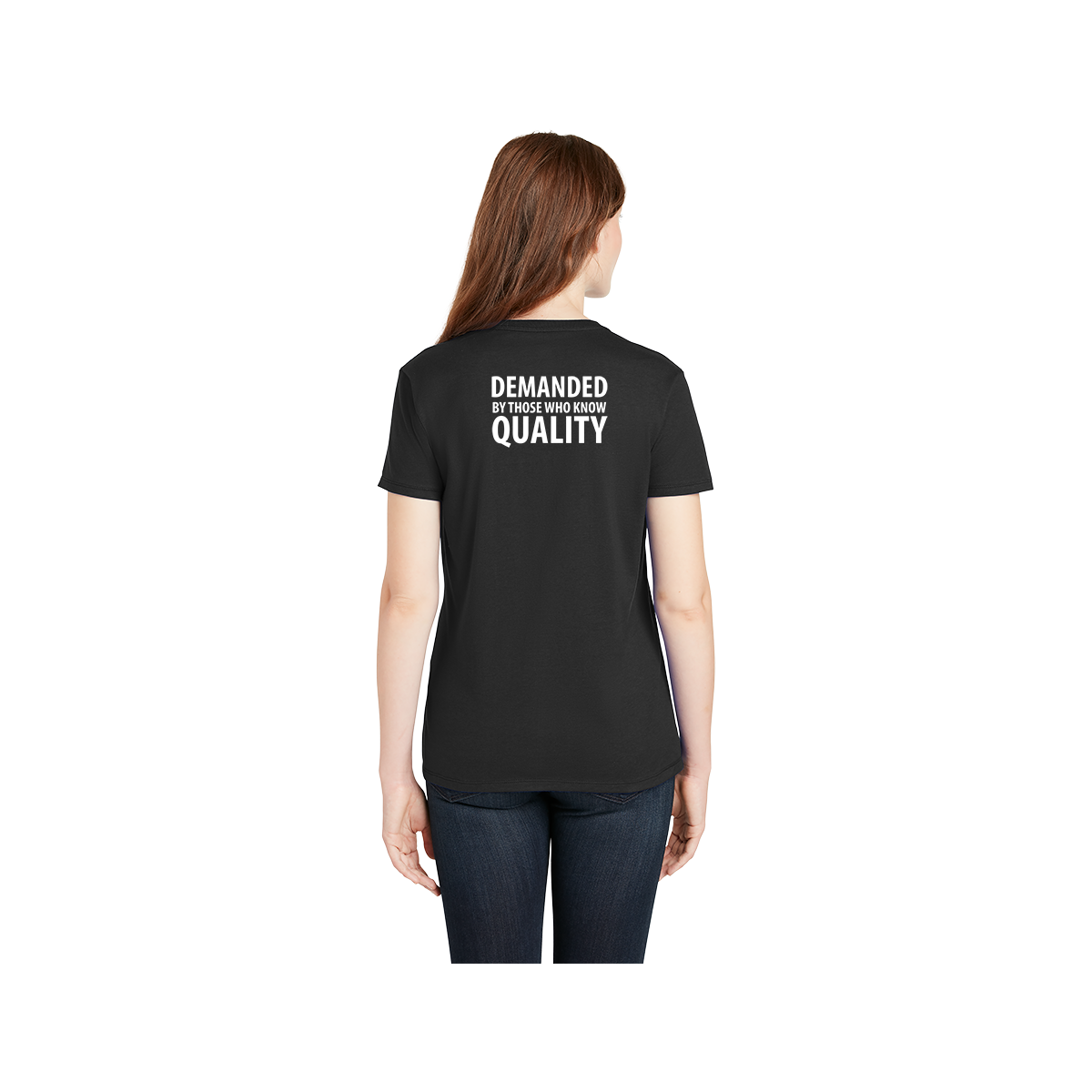 Hanes - Ladies Perfect-T Cotton T-Shirt. SL04 - Image 2