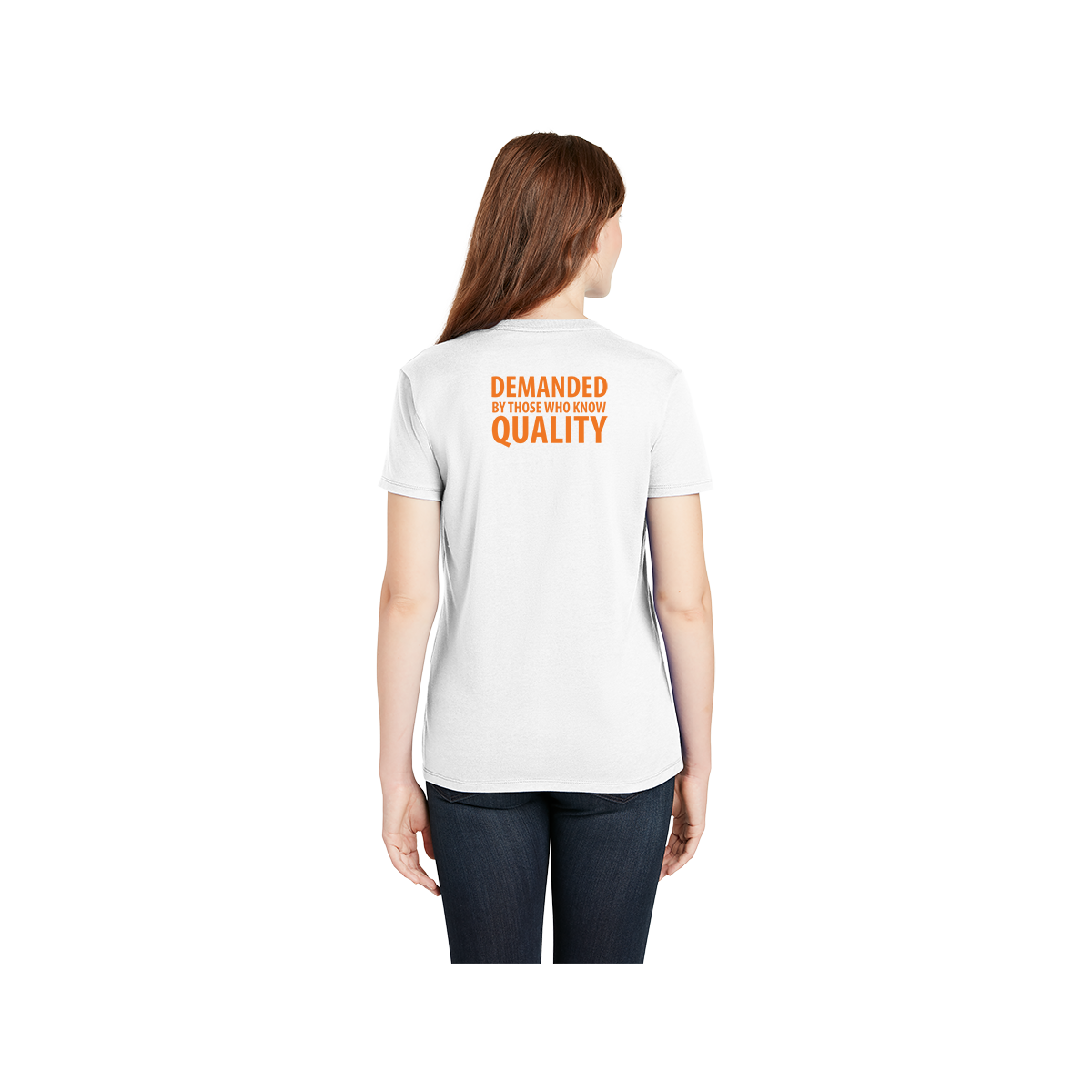Hanes - Ladies Perfect-T Cotton T-Shirt. SL04 - Image 2