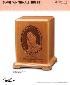 Sculpted Praying Hands Urn