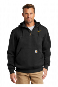 Carhartt  Rain Defender  Paxton Heavyweight Hooded Zip Mock Sweatshirt. CT100617