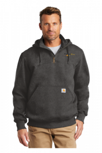 Carhartt  Rain Defender  Paxton Heavyweight Hooded Zip Mock Sweatshirt. CT100617