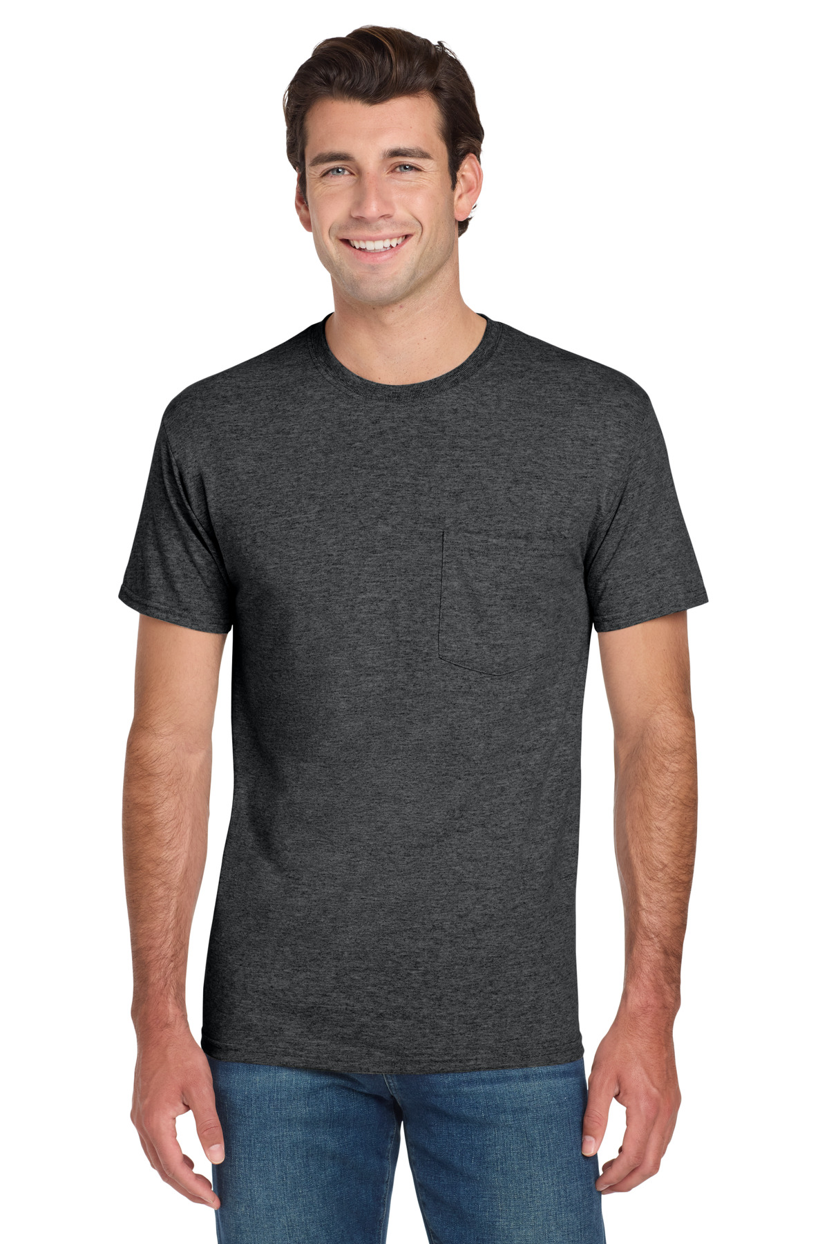 Jerzees - Dri-Power 50/50 Cotton/Poly Pocket T-Shirt. 29MP