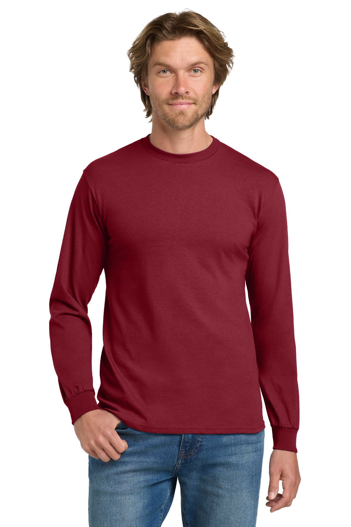 Gildan - Heavy Cotton 100% Cotton Long Sleeve T-Shirt.  5400