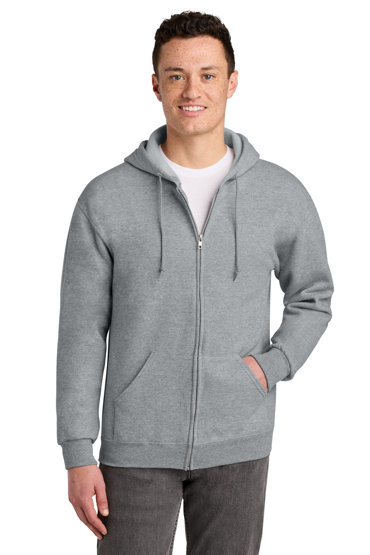 Jerzees - NuBlend Full-Zip Hooded Sweatshirt.  993M