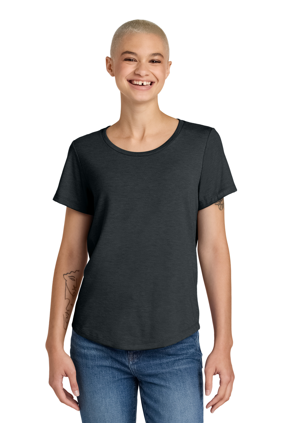 Allmade Women's Relaxed Tri-Blend Scoop Neck Tee AL2015