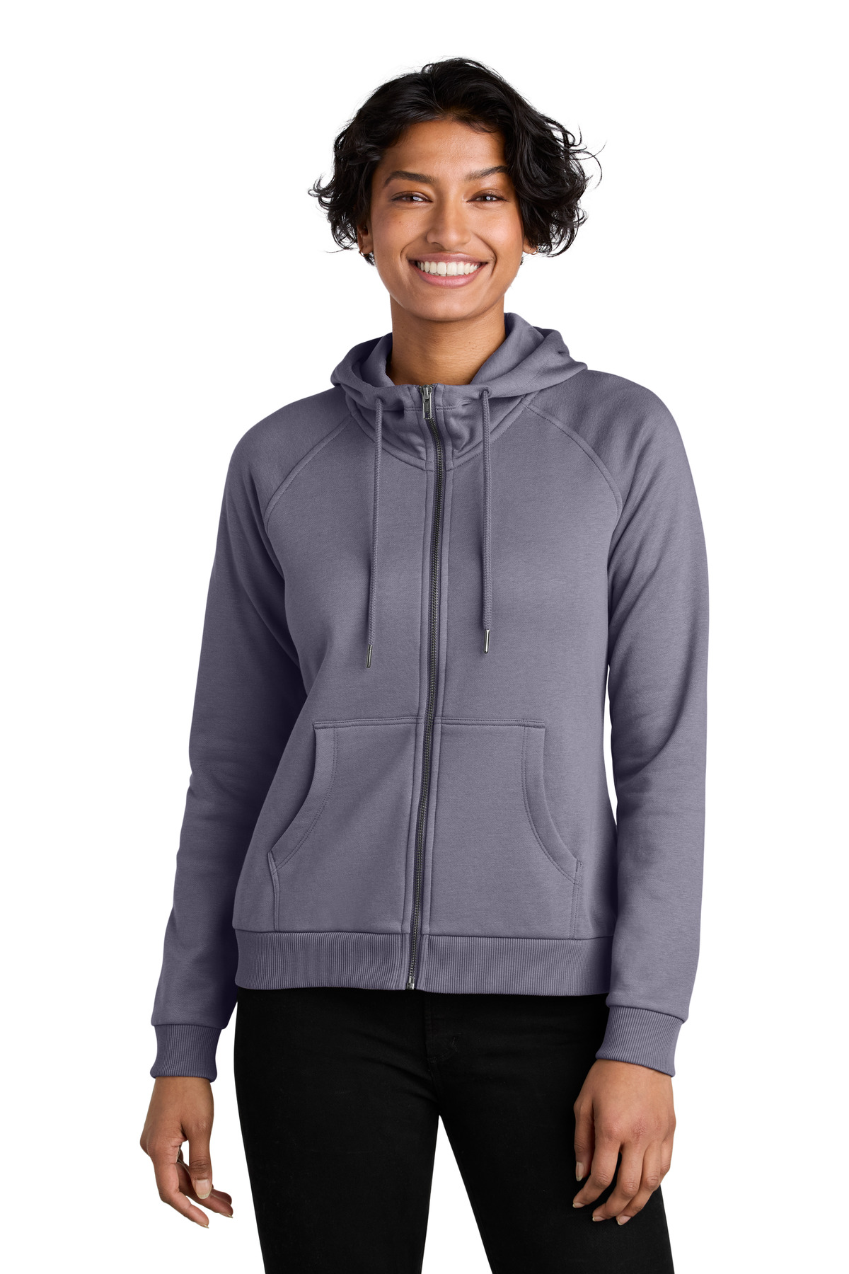 Allmade Women's Organic CVC Fleece Full-Zip Hoodie AL5003