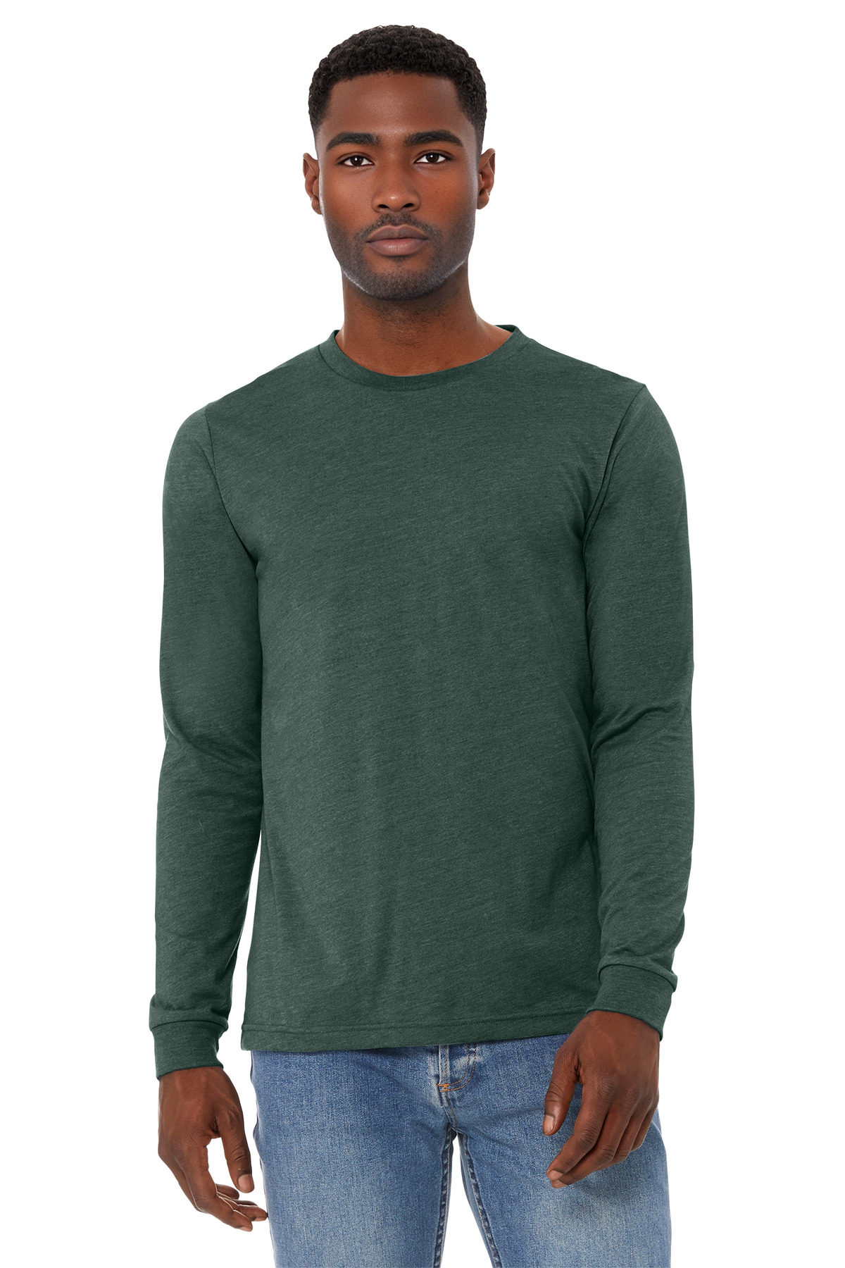 BELLA+CANVAS Unisex Heather CVC Long Sleeve Tee BC3501CVC