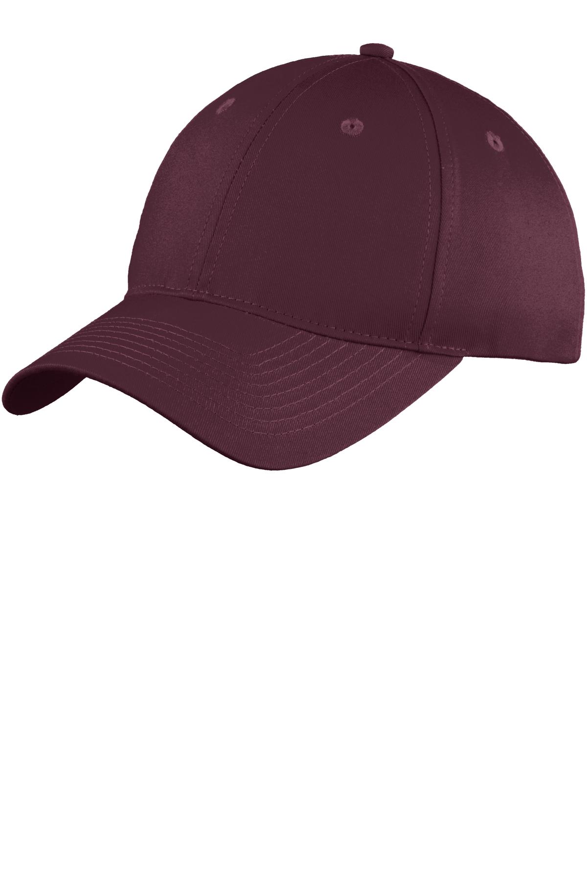 Port Authority Six-Panel Unstructured Twill Cap. C914