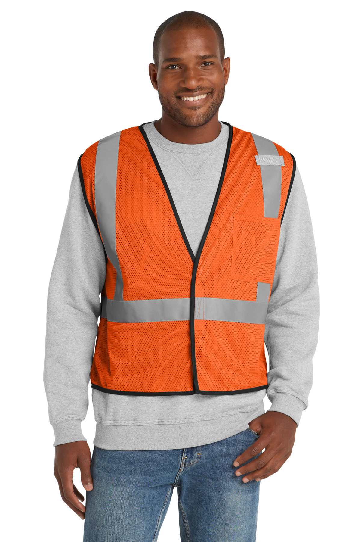 CornerStone  ANSI 107 Class 2 Economy Mesh One-Pocket Vest. CSV100