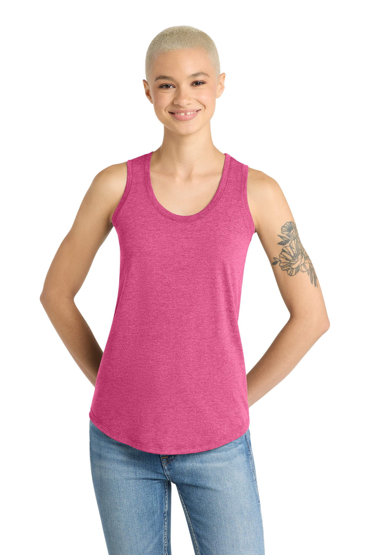 District  Women's Perfect Tri Racerback Tank. DM138L