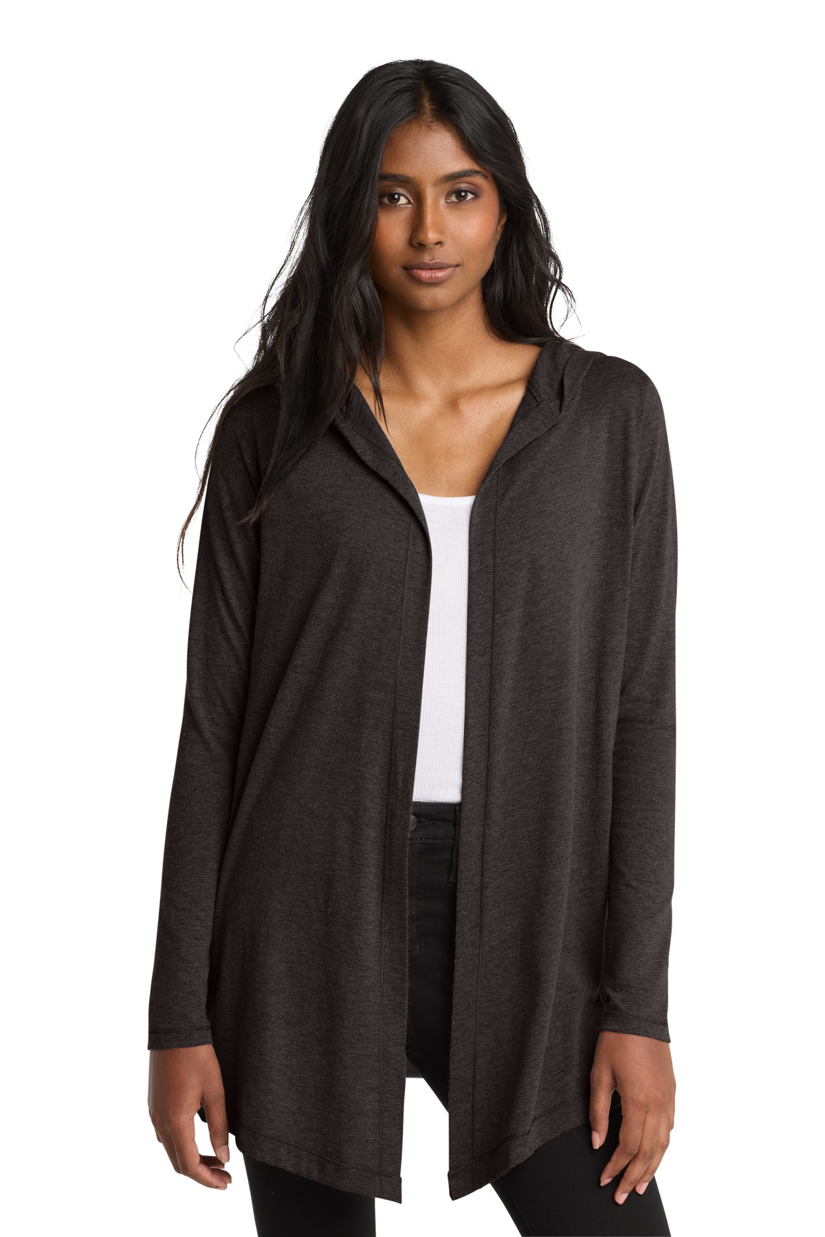 District  Women's Perfect Tri  Hooded Cardigan. DT156