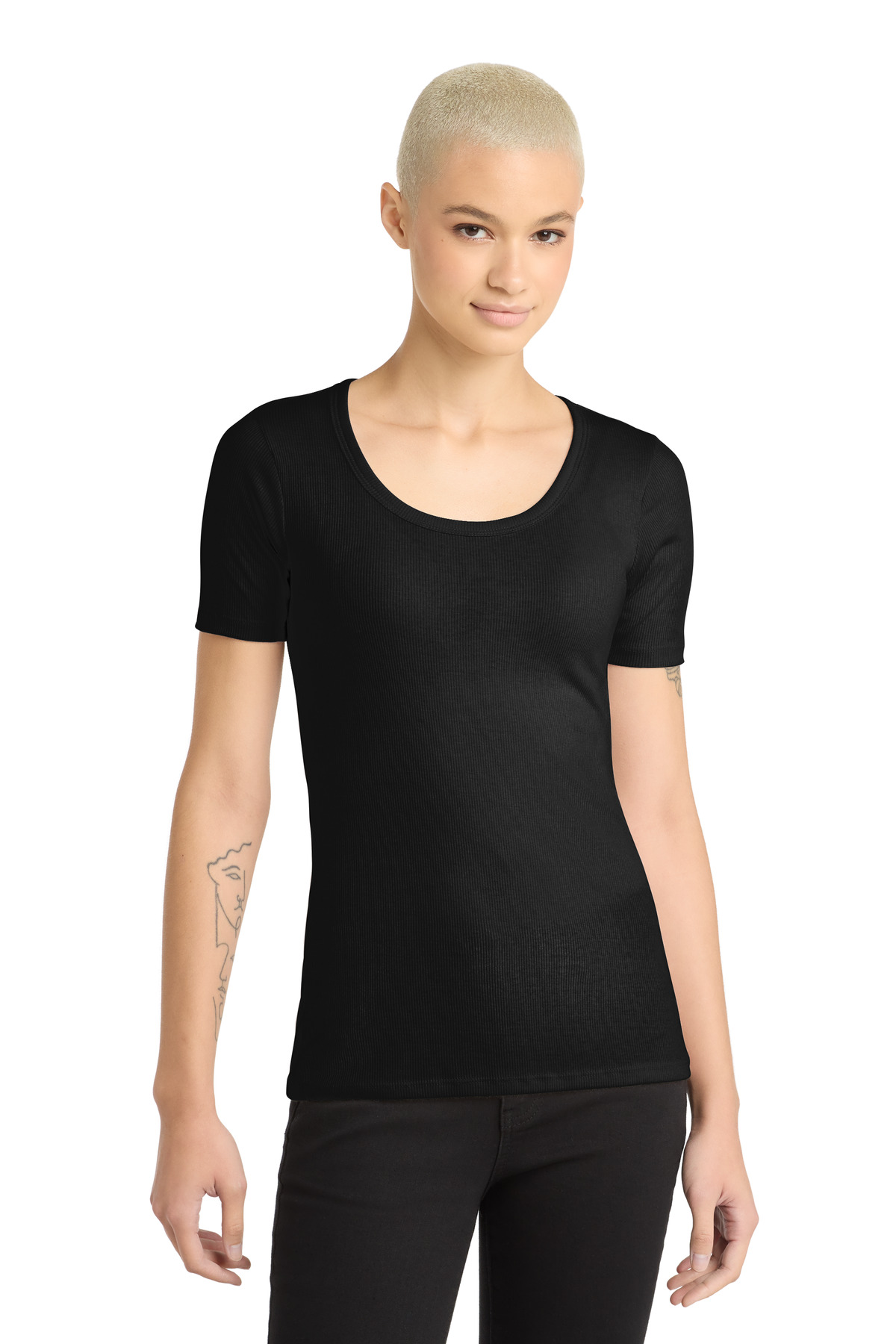 District Women's V.I.T.Rib Scoop Neck Tee DT6020