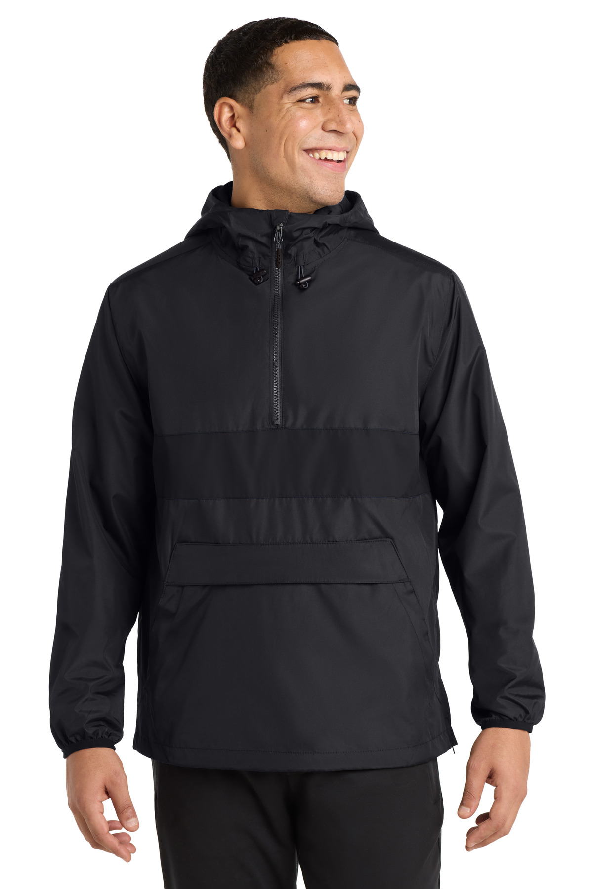 Sport-Tek Zipped Pocket Anorak. JST65