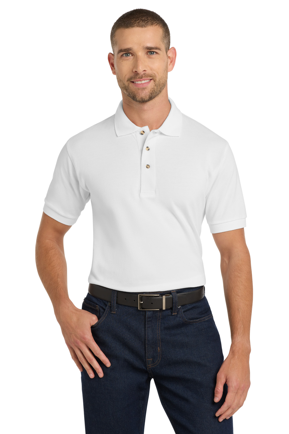 Port Authority Heavyweight Cotton Pique Polo. K420