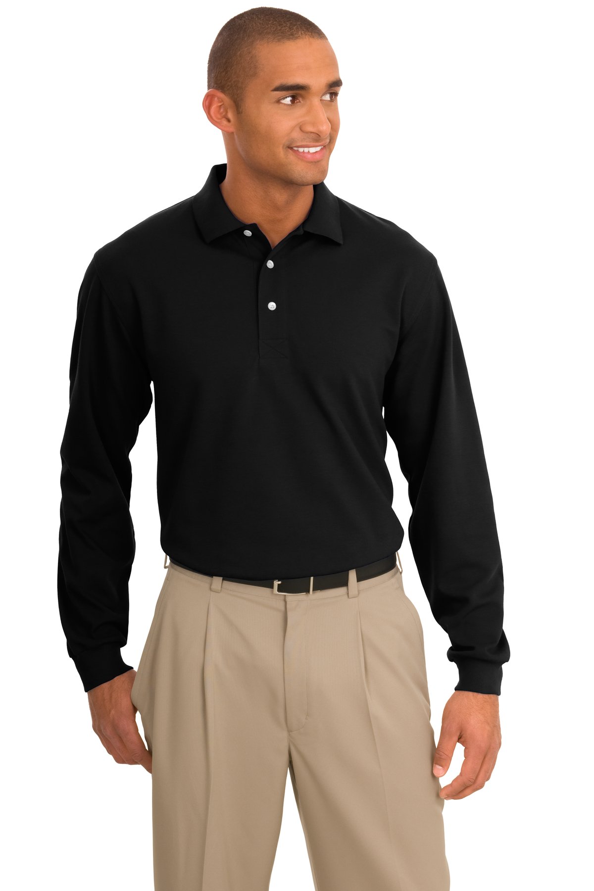 Port Authority Rapid Dry Long Sleeve Polo. K455LS
