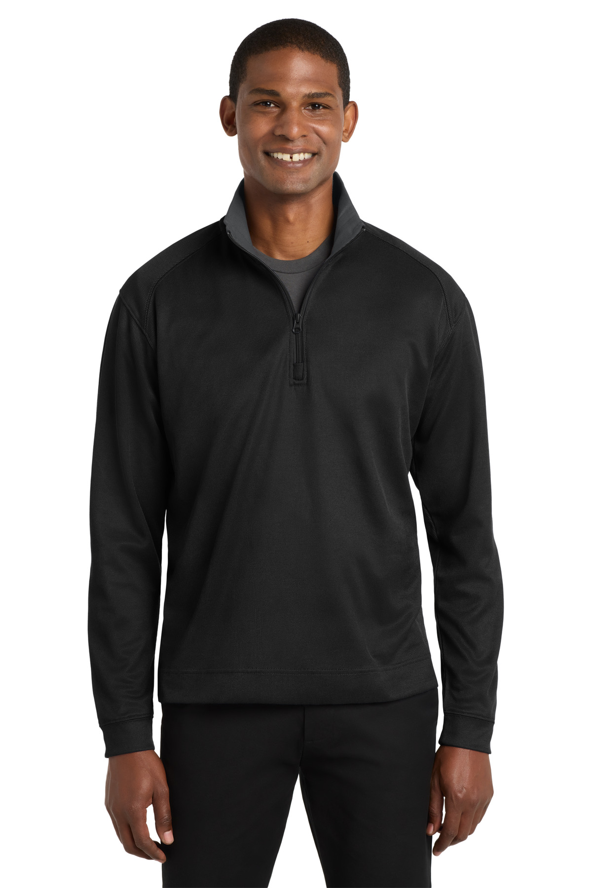 Port Authority Vertical Texture 1/4-Zip Pullover. K805