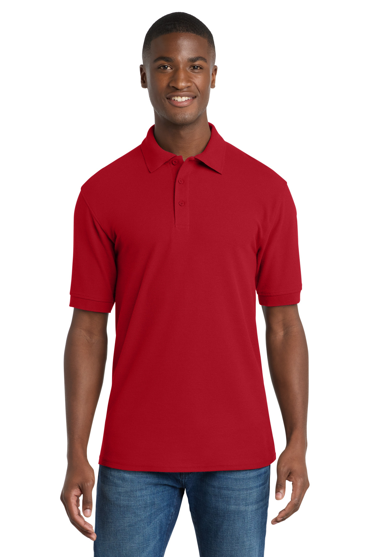 Port & Co Core Blend Pique Polo. KP155