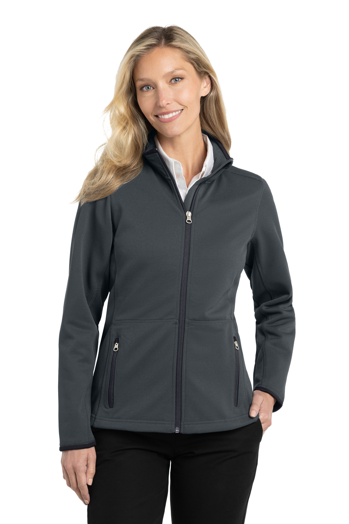 Port Authority Women's Pique Fleece Jacket. L222