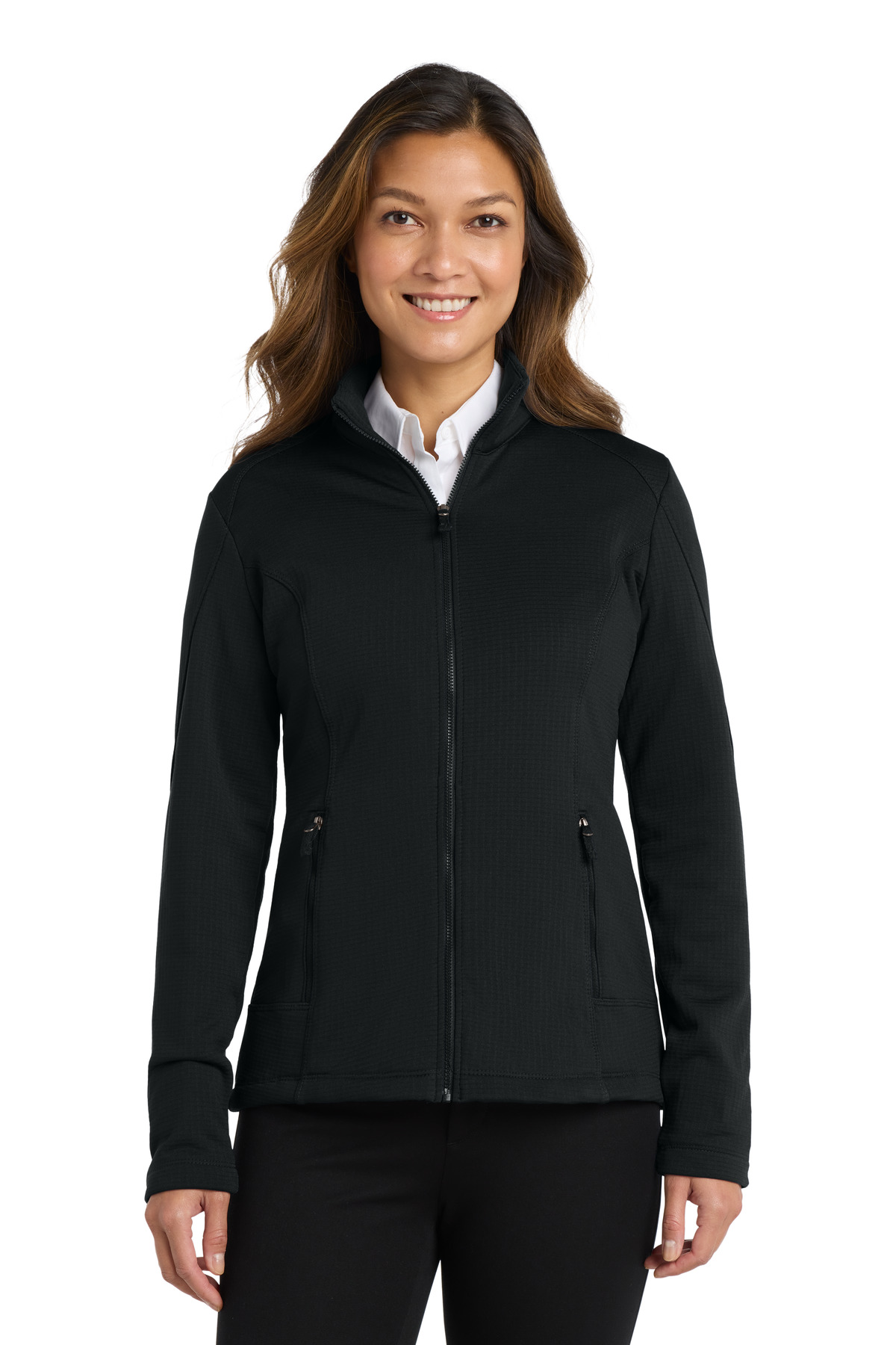 Port Authority  Women's Grid Fleece Jacket. L239