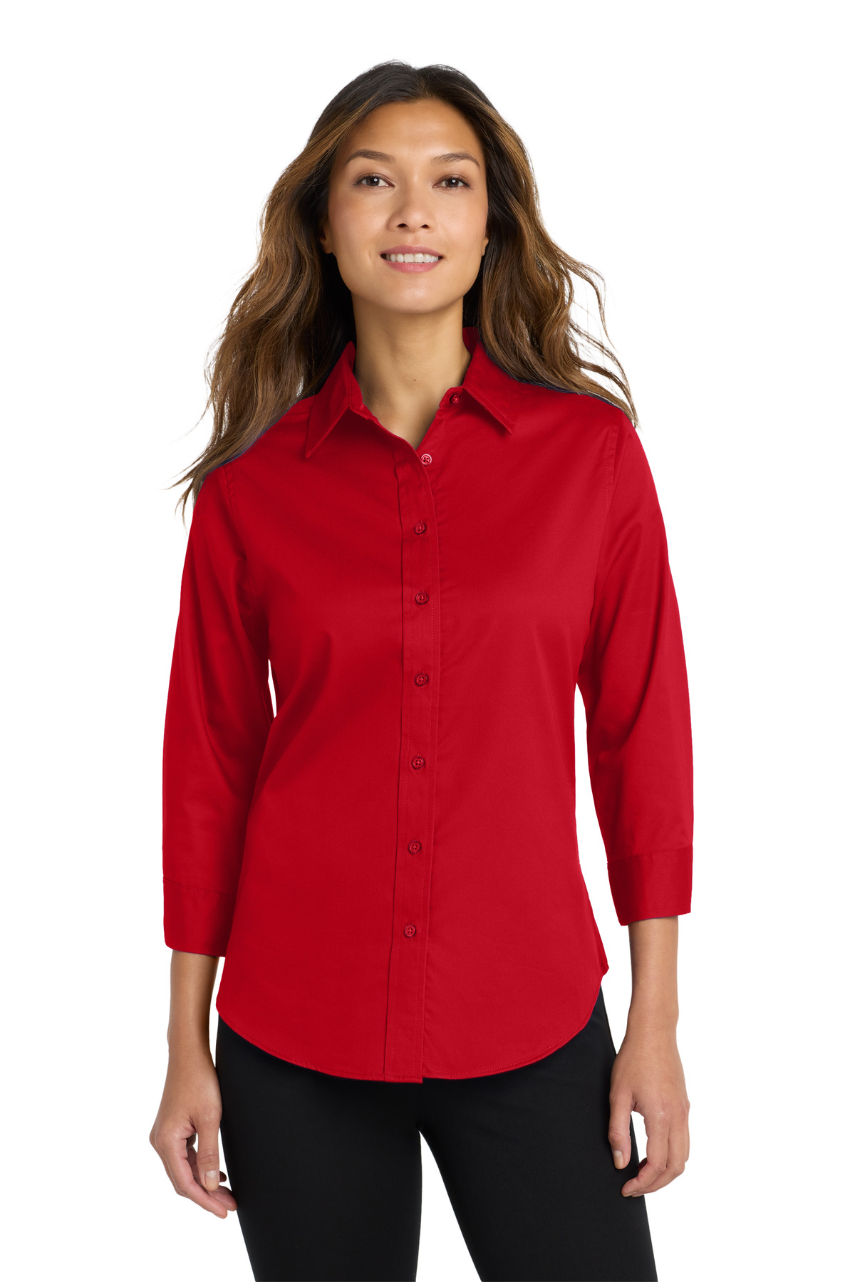 Port Authority Women's 3/4-Sleeve Easy Care Shirt. L612