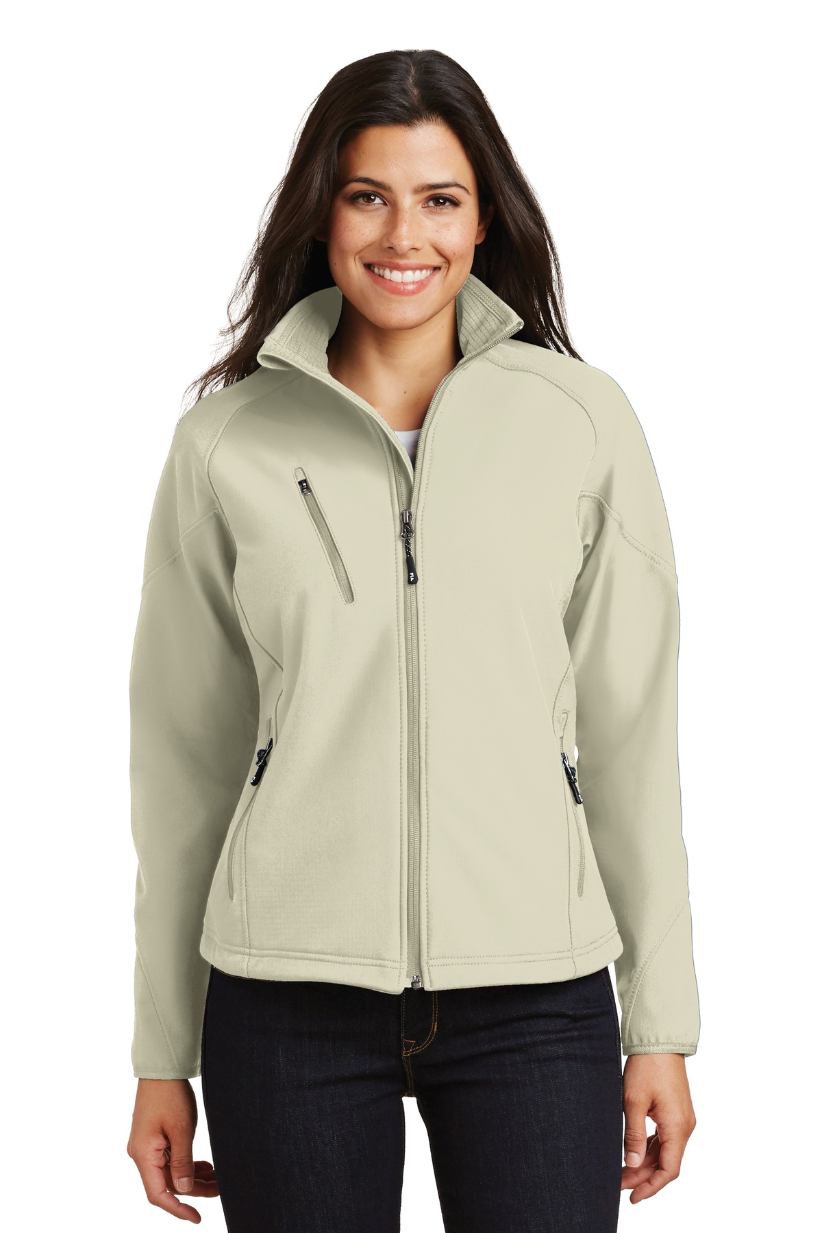 Port Authority Women's Textured Soft Shell Jacket. L705