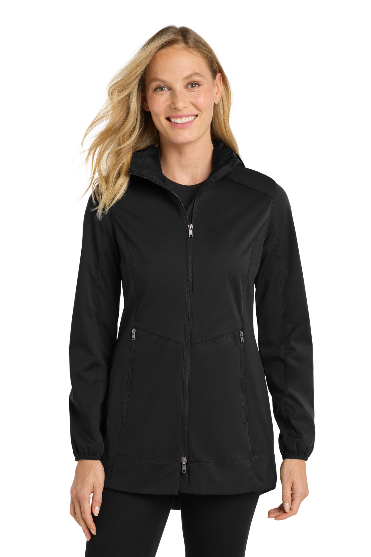 Port Authority Women's Active Hooded Soft Shell Jacket. L719