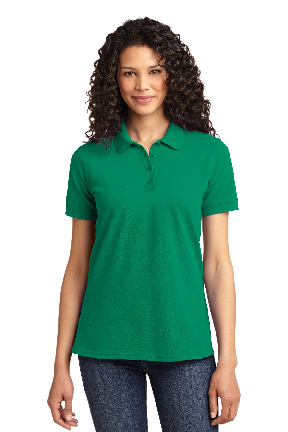 Port & Co Women's Core Blend Pique Polo. LKP155