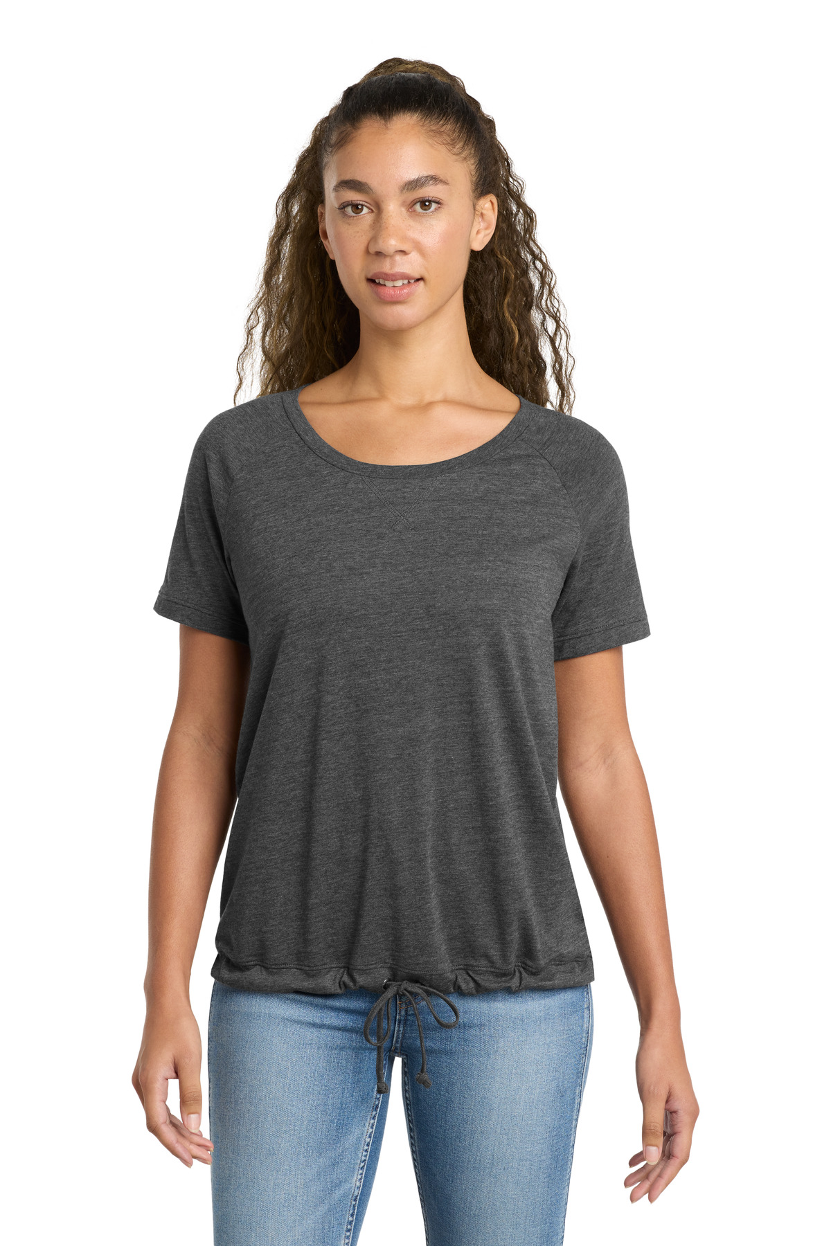 New Era  Women's Tri-Blend Performance Cinch Tee. LNEA133