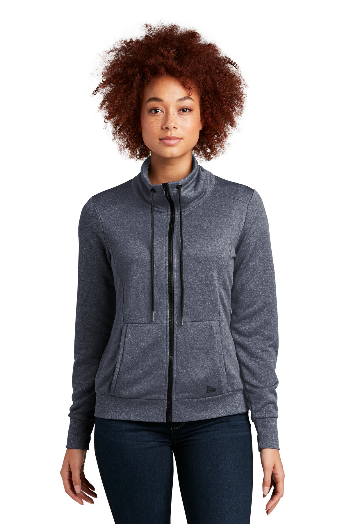 New Era Women's Performance Terry Full-Zip Cowl LNEA530
