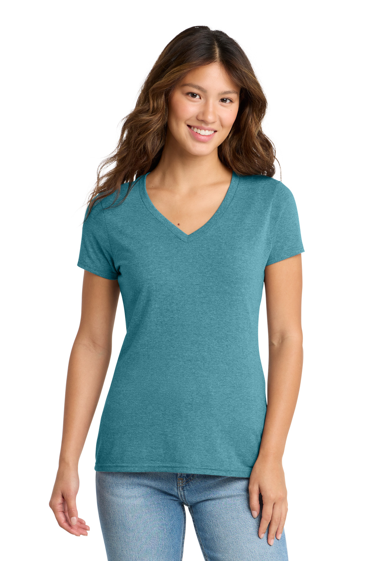 Port & Co Women's Tri-Blend V-Neck Tee. LPC330V