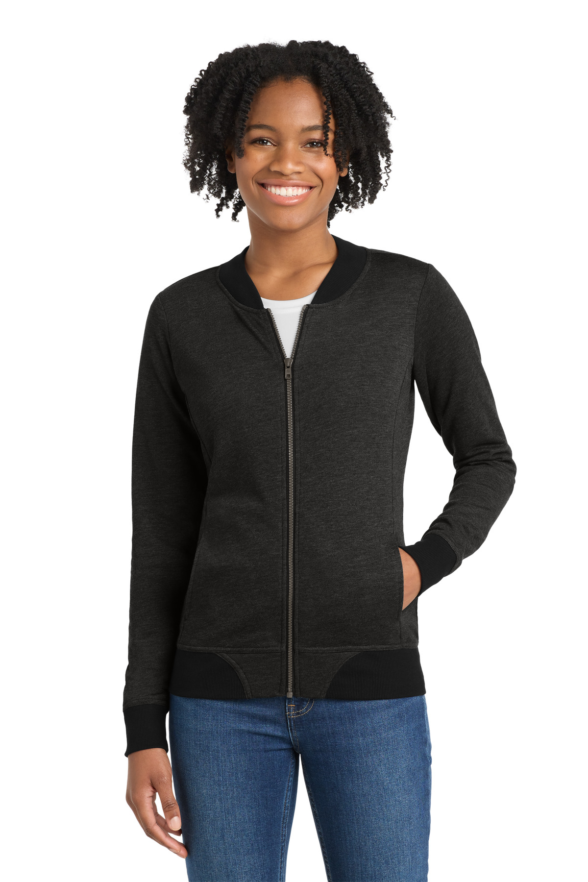 Sport-Tek Women's Lightweight French Terry Bomber LST274