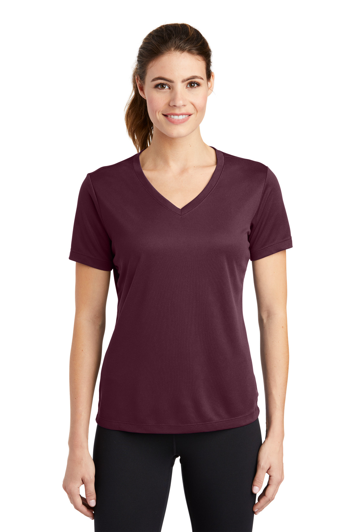 Sport-Tek Women's PosiCharge RacerMesh V-Neck Tee. LST340