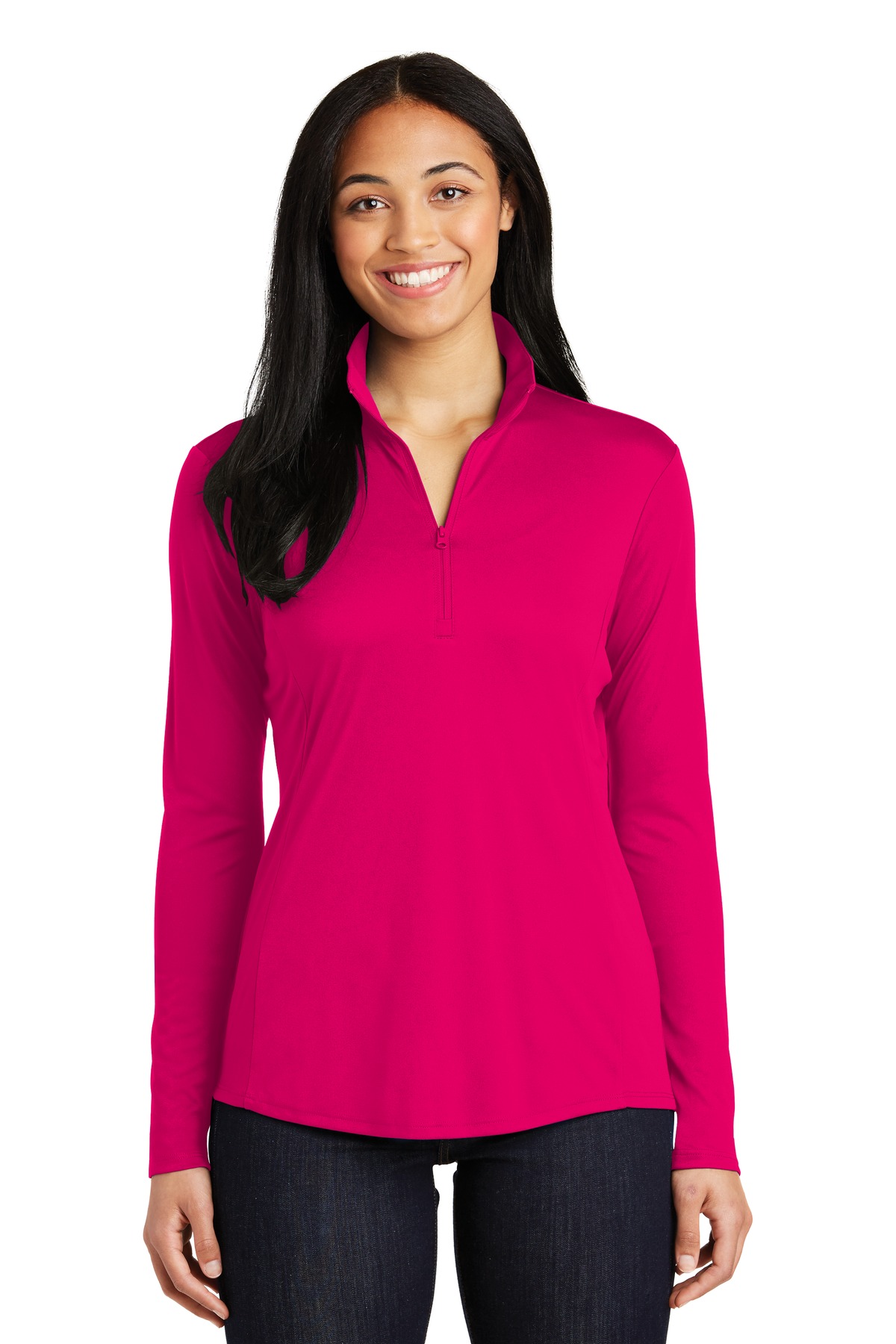 Sport-Tek Women's PosiCharge Competitor 1/4-Zip Pullover. LST357