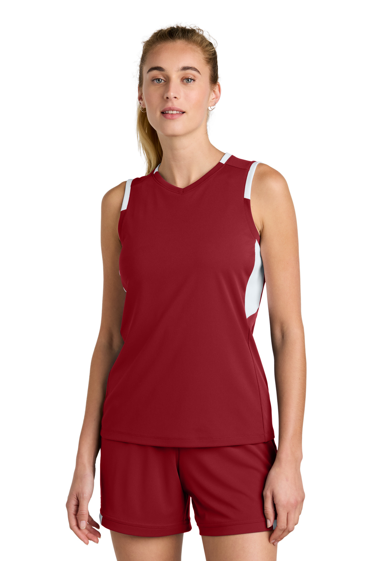 Sport-Tek Women's Club Sleeveless V-Neck LST441