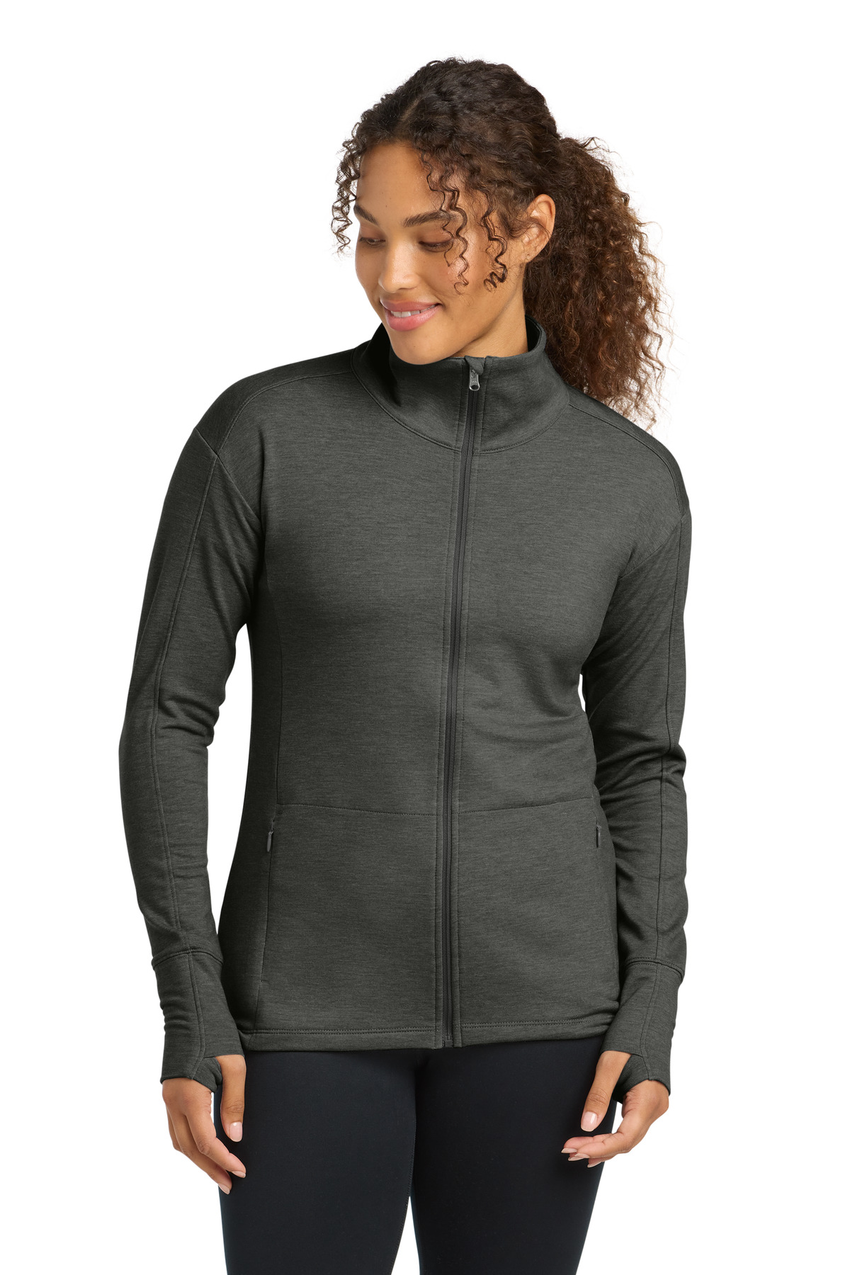 Sport-Tek Women's Sport-Wick Flex Fleece Full-Zip. LST560