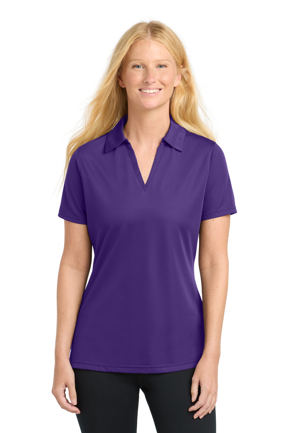Sport-Tek Women's PosiCharge Active Textured Polo. LST690
