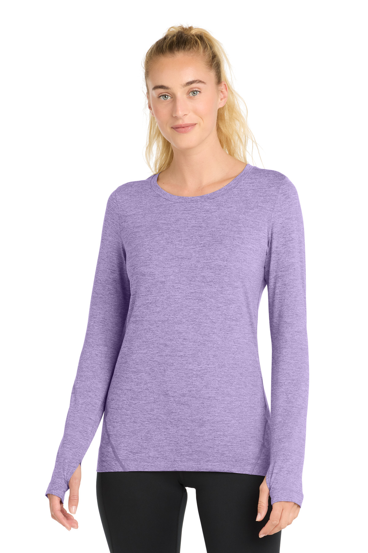 Sport-Tek  Women's Exchange 1.5 Long Sleeve Crew. LST710